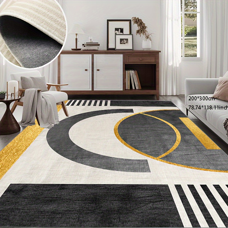 Area Rug Living Room Rugs: 8x10 Large Machine Washable Luxury Floral Carpet  Soft Non Slip Thin Carpets for Dining Room Farmhouse Bedroom Nursery Home