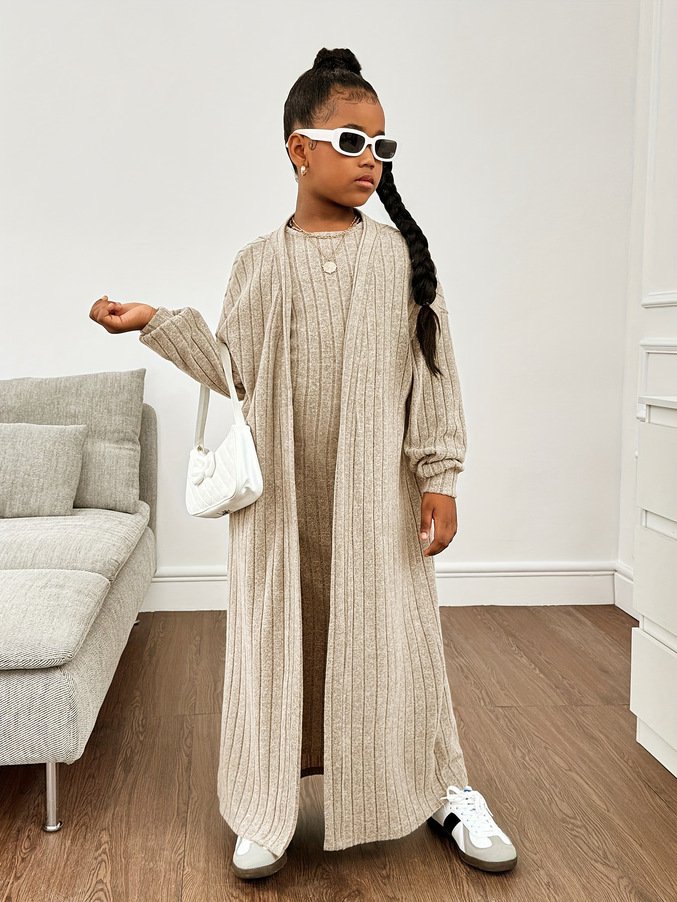 princess polly baby blue dress Winter Fall Knitting Open Cardigan Abaya Dress For Muslim Women With P   Urgarment