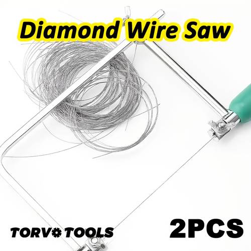 juego de 2 de hilo de diamante resistencia, ultrafinas de 0.25 mm - adecuadas para jade y , , herramienta de artesanía de precisión, de de de diamante, material metálico, utilizadas para cortar líneas, , , cera de