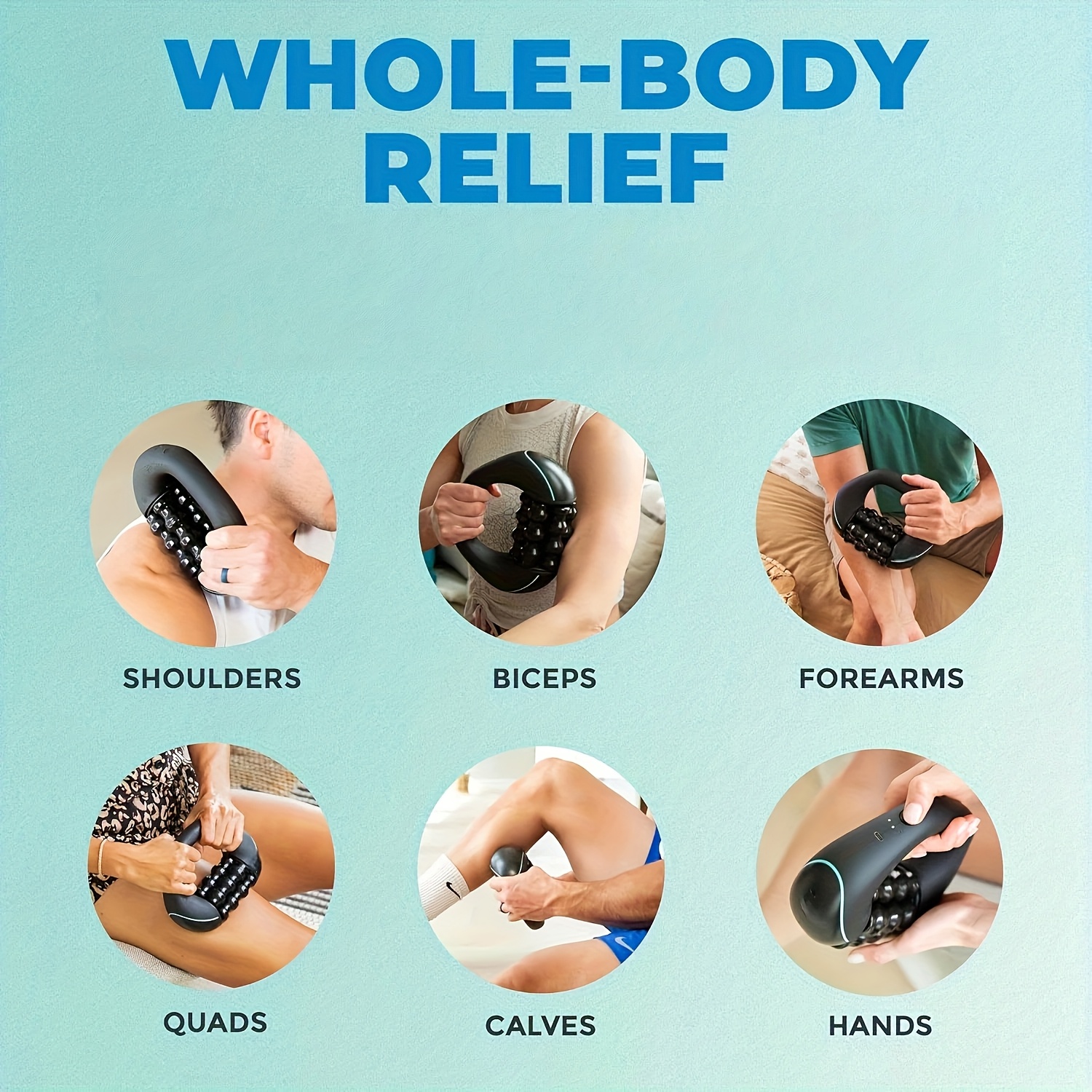 portable mini handheld electric massager with full plug in low voltage 36v rolling massager device suitable for relaxation Product details 4