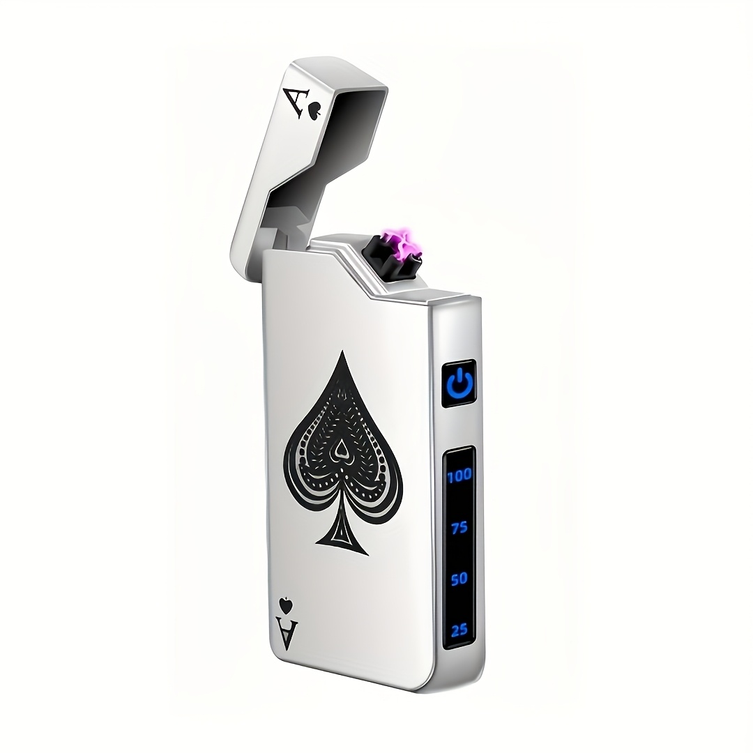 windproof double   usb c electric lighter rechargeable usb lighter   design suitable for candles incense sticks outdoor camping hiking mens gift