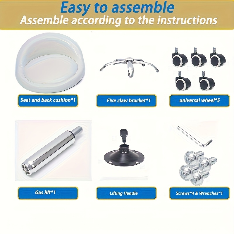 1pc Taburete Redondo de Alta Resistencia con Altura Ajustable,  de 360° y Respaldo Bajo - Silla de Masaje Acolchada para Spa, Salón de Tatuajes, Estudio de Uñas, Hogar - Capacidad de Peso 136,08 KG Adecuado para Salón, Spa, Tatuajes, Masajes, Uso en el Hogar