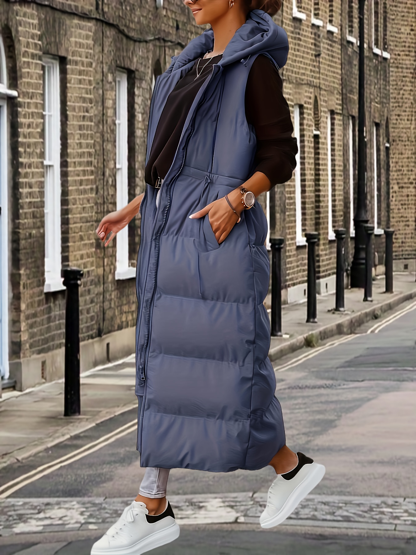 sleeveless coat for women sold on Temu United States