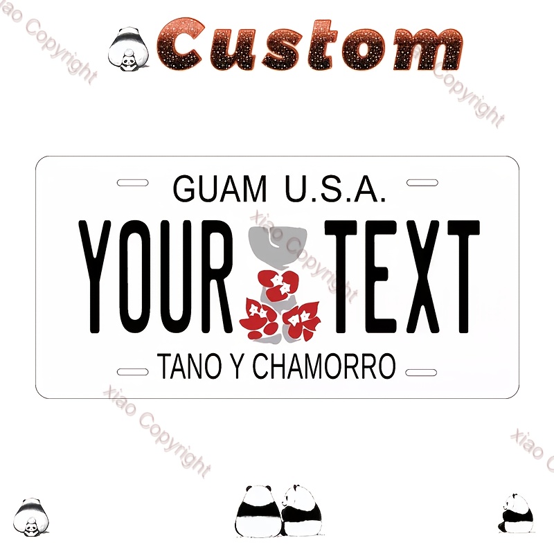 

1pc Guam . Customizable Aluminum , Metal Decor For , , Bar, Universal Decoration, & , No Needed, 6x12