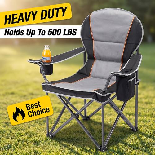 heavy duty boat fishing chair with cooler bag cup holder 500 capacity collapsible portable folding chair suitable for pontoon boat yacht deck camping chair for boating fishing outdoor activities cup holder cooler storage