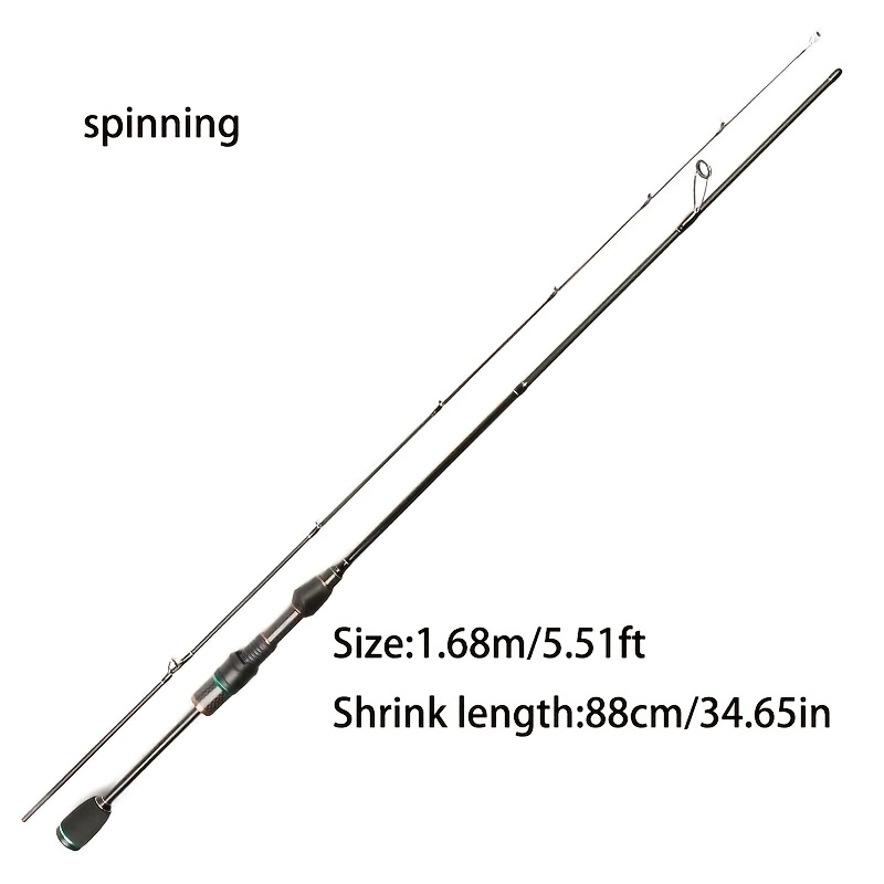 1pc   ultra light carbon fiber fishing rod reel combo     action trolling for small fish 17 64oz test mixed color