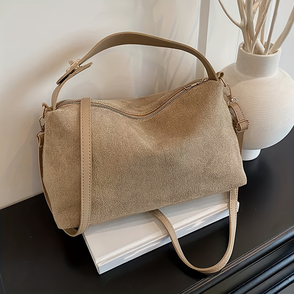 E-shop Damen Single Schultertasche Vintage Umhängetasche Mode Handtasche Lässige Tragetasche Verstellbarer Schultergurt Täglicher Pendel Damen Tasche