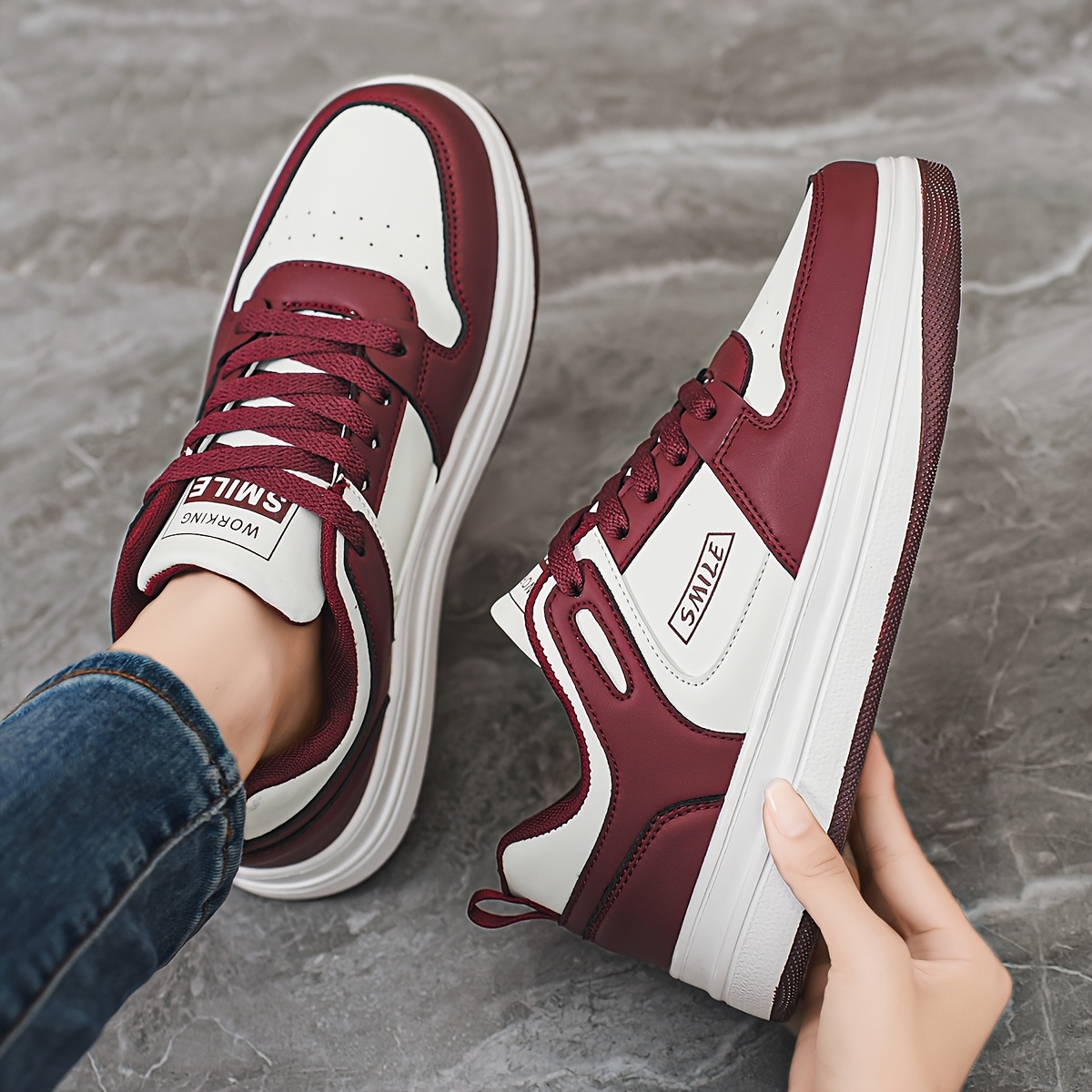Alternative view of Zapatillas Deportivas de Moda para Hombre, Cómodas y Sencillas con Diseño de Empalme, Zapatos Casuales para Viajes…
