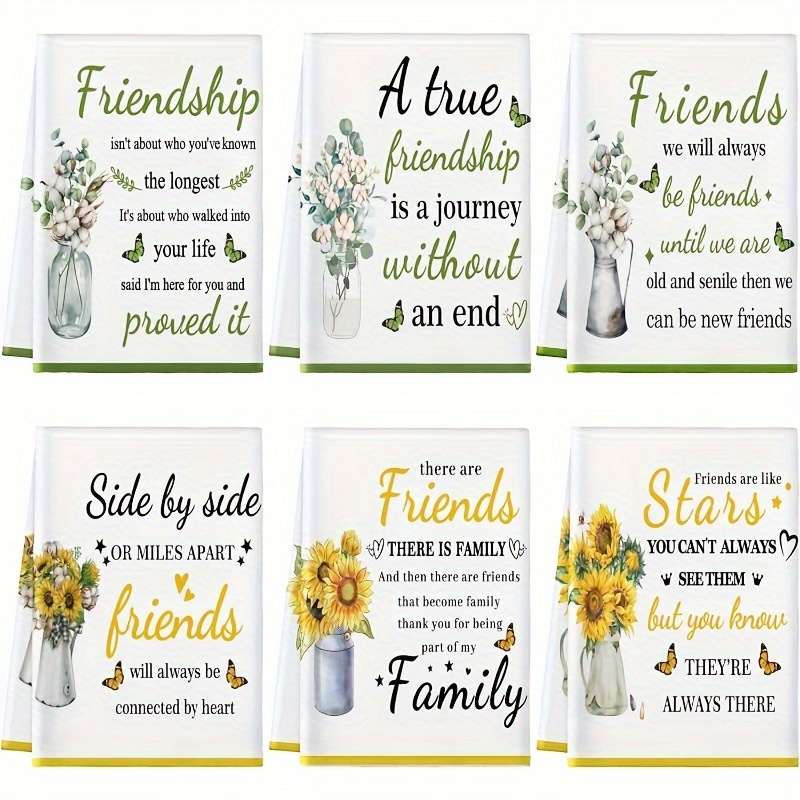 

6-pack Inspirational Quotes Kitchen Towels, Modern Polyester , Fun , Dish Cloths, Ideal , Colleagues, Day, Church, Graduation Gifts, 18x26 Inch