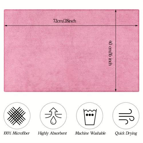 36pcs microfiber towels bleach resistant absorbent hand towels for gym bath shampoo 16x28 inches pink shaving home hair drying