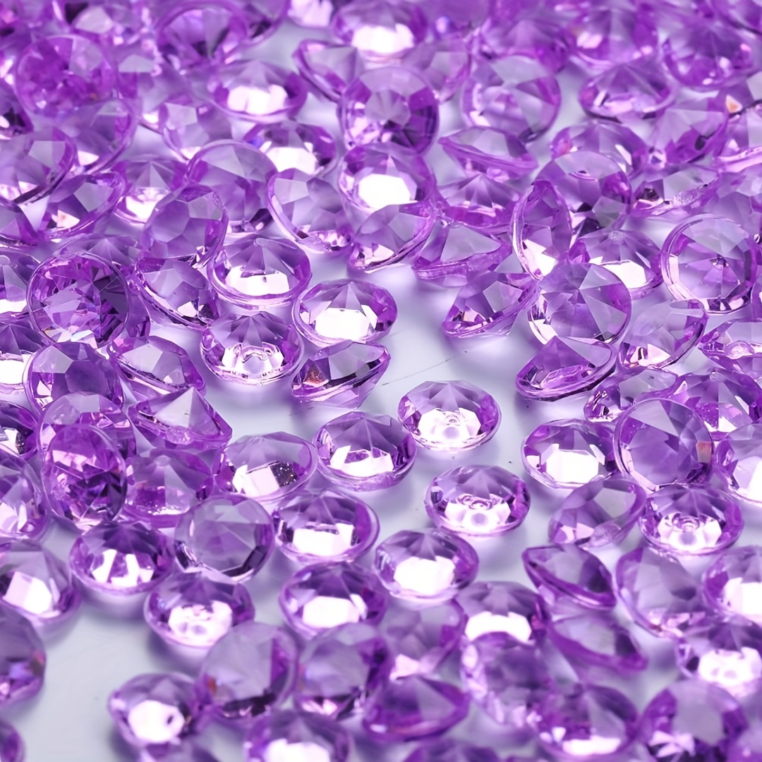 TEMU 1450 Pezzi Diamanti Finti per Artigianato, Decorazioni Diamanti Trasparenti, Cristalli Acrilici, Confetti per Vasi, per Tavoli Nuziali,