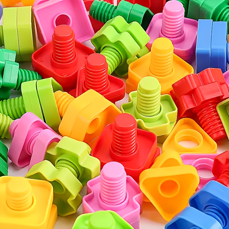 Colorful Building Blocks Toy with Shape Matching Game