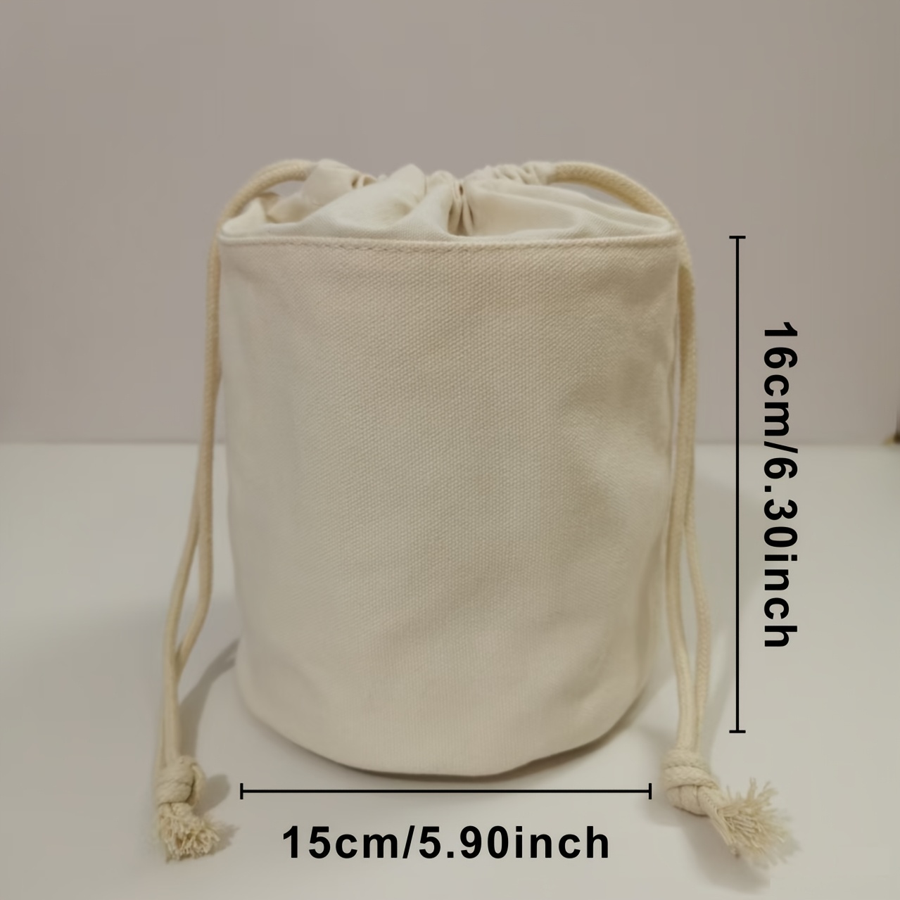 High-waist Wallet Storage Drawstring Bag, Women's Round Tote Bag, Storage Pouch, Cosmetic Pouch