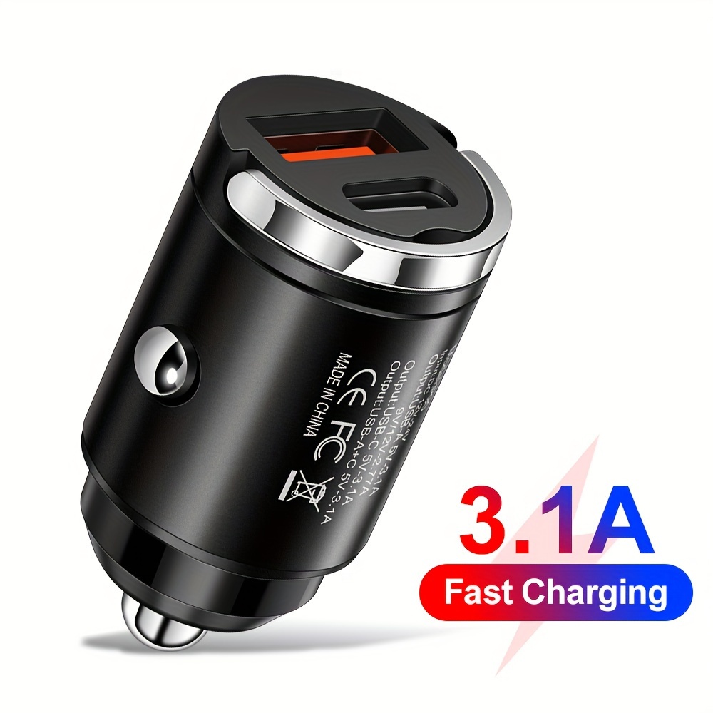 TEMU Kaxoe 3.1a Mini Usb C Car Charger Type C 3.1a Fast Charging Adapter Car Phone Charger Usb Charger For Iphone For