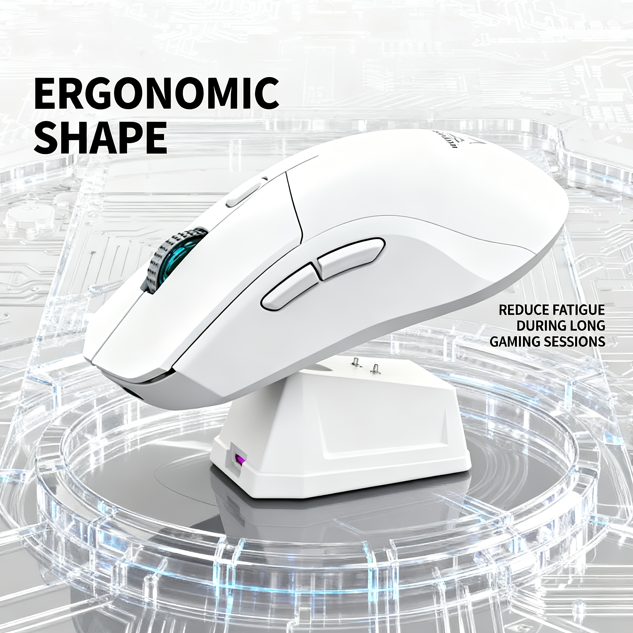 Lightweight Wireless Game Mouse Rgb Charging Base Third Mock