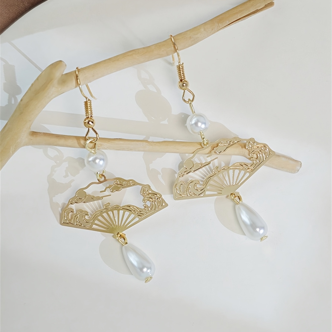 Women's Vintage Chinese-style Waterdrop Stud Earrings