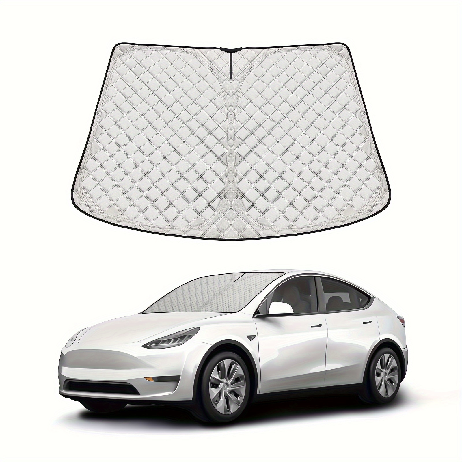 tesla windshield sunshade y 4 layers car window sun Temu
