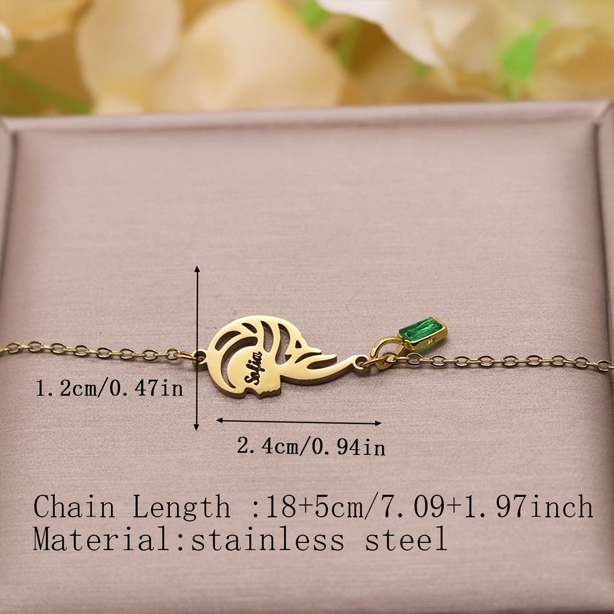 Custom Name Engraved Mermaid Bracelet, Stainless Steel Adjustable
