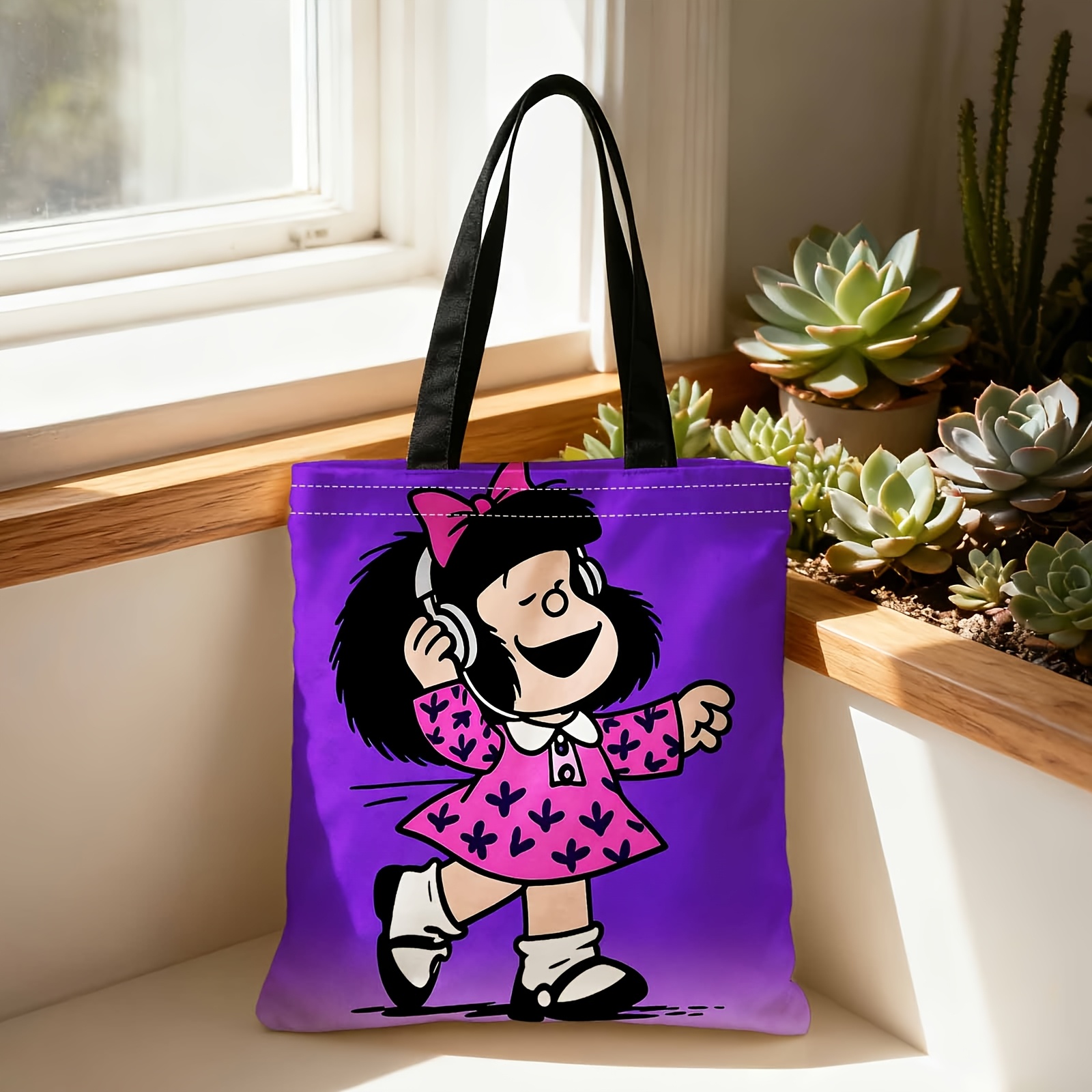 TEMU Una bolsa de compras, esta bolsa portátil se puede llevar al o de . la , y , lo que la para viajes, guardar cosméticos, artículos de vacaciones,