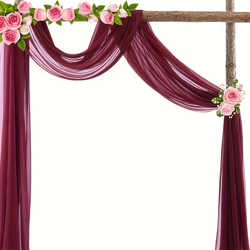 

1pc, Wedding Season Burgundy Party Decoration Party Decor Supplies Banquet Decor Supplies