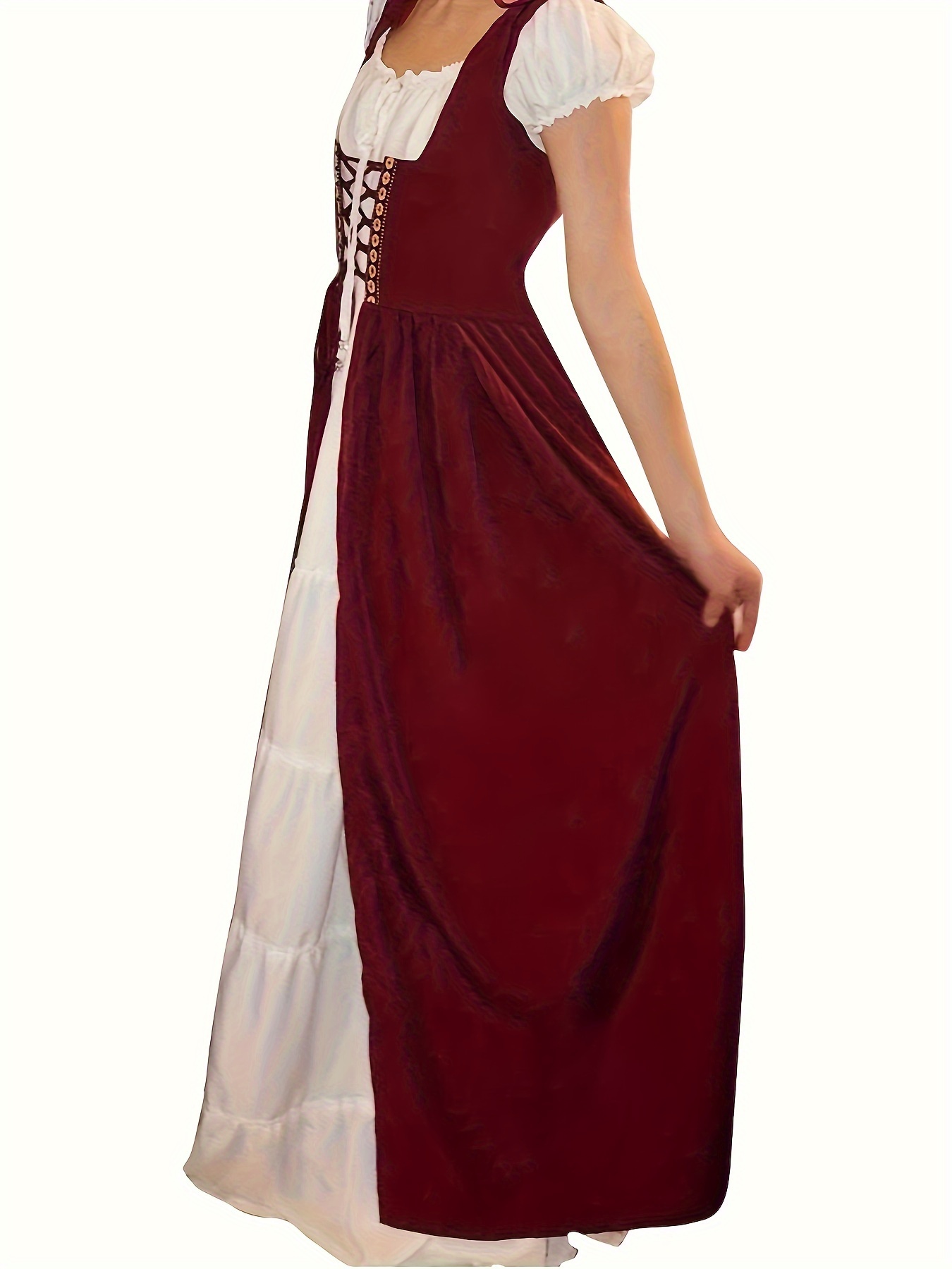 strapless open back dress Red Puff Sleeve Mini Dress - All Dresses main image 0