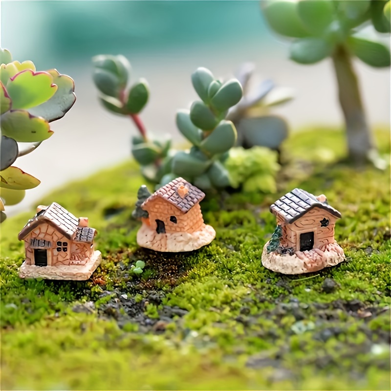 

3pcs Miniature Statues For Fairy Garden, Terrarium Decor, And Bonsai Succulent Planters – Ideal For Aquarium Decoration, Abs Material