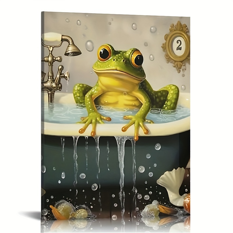 Tree Frog Print Shower Curtain 12 Hooks Non slip Absorbent - Temu