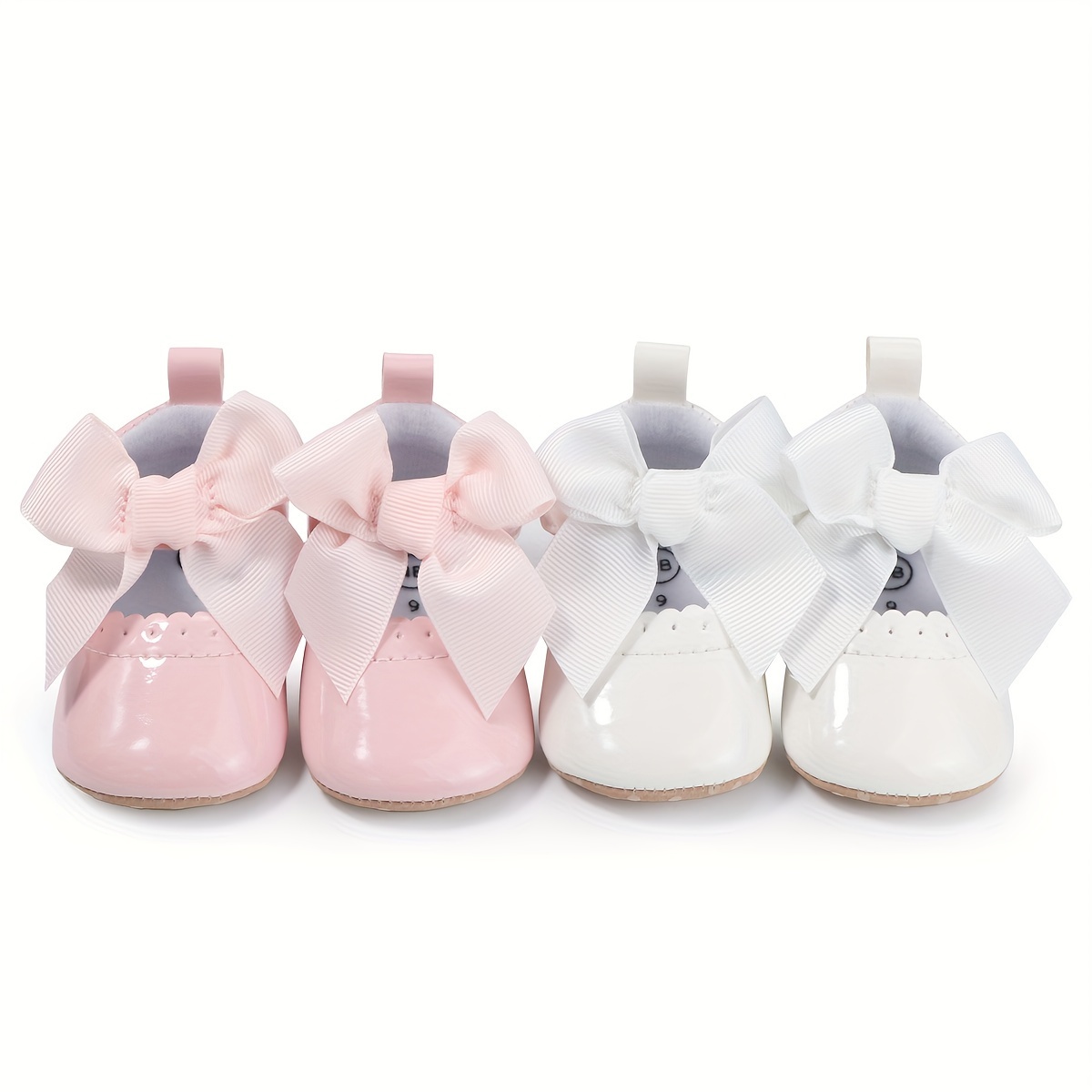 

Trendy Cute Bowknot Shoes For Baby Girls, Comfortable Lightweight Non Slip Soft Flat Sole Shoes For Indoor Outdoor Party, Spring And Autumn