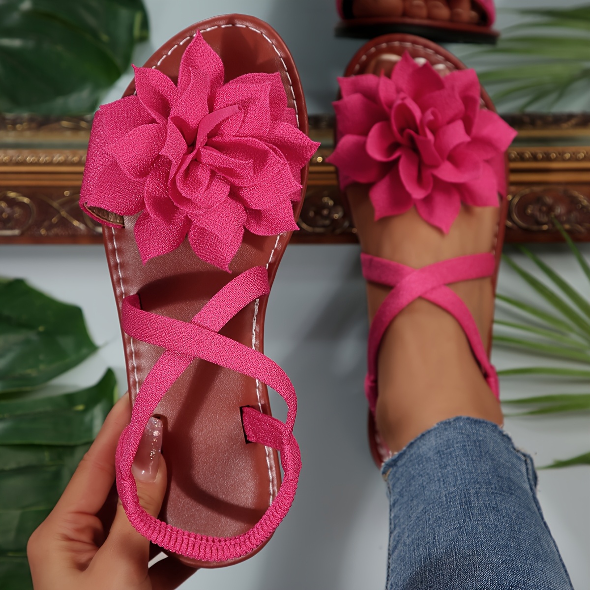 靴 OHGA FLOWER LOOP SANDAL 靴 OHGA FLOWER LOOP SANDAL OHGA FLOWER LOOP SANDAL