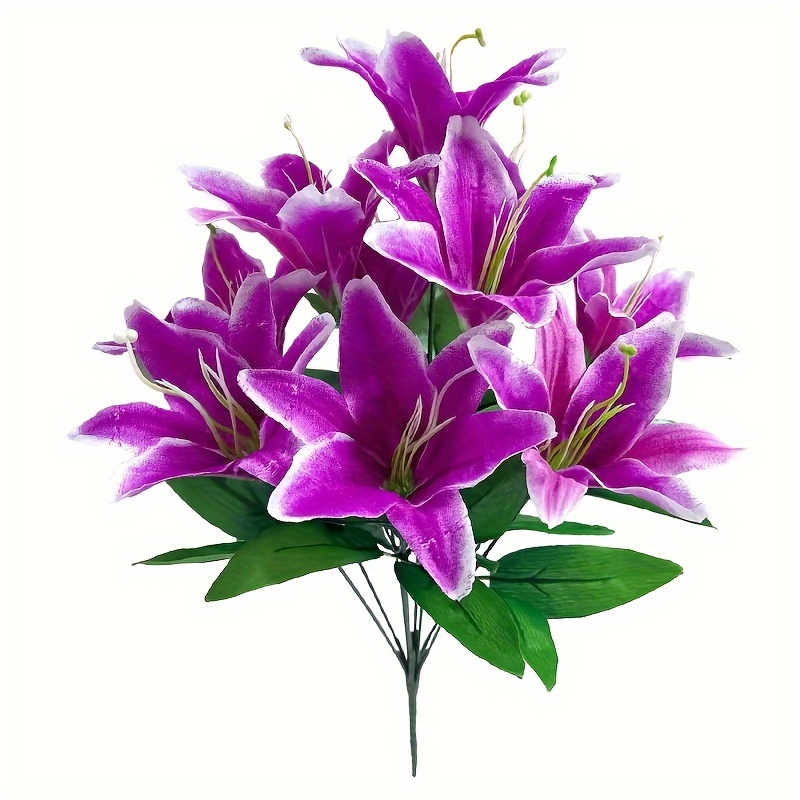 10-stem Exquisite Artificial - Realistic, Long-lasting, And Easy To Assemble For Decor, Perfect For Valentine's Day, Weddings, Anniversaries, And More Special Occasions