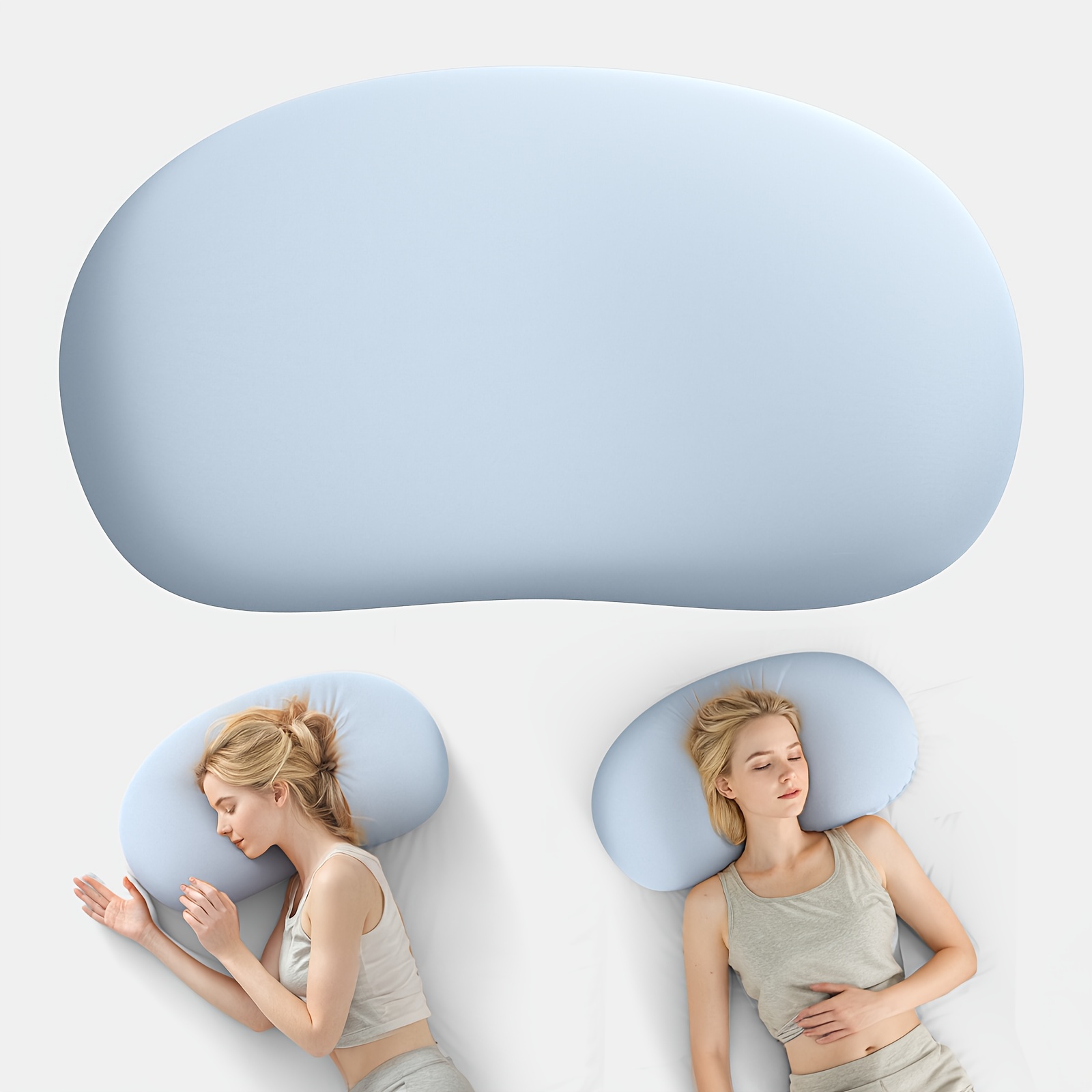 1pc Ice Bread Pillow, Pillow, To Human Functional Science, Close To Neck And Shoulder, Relaxing Neck/