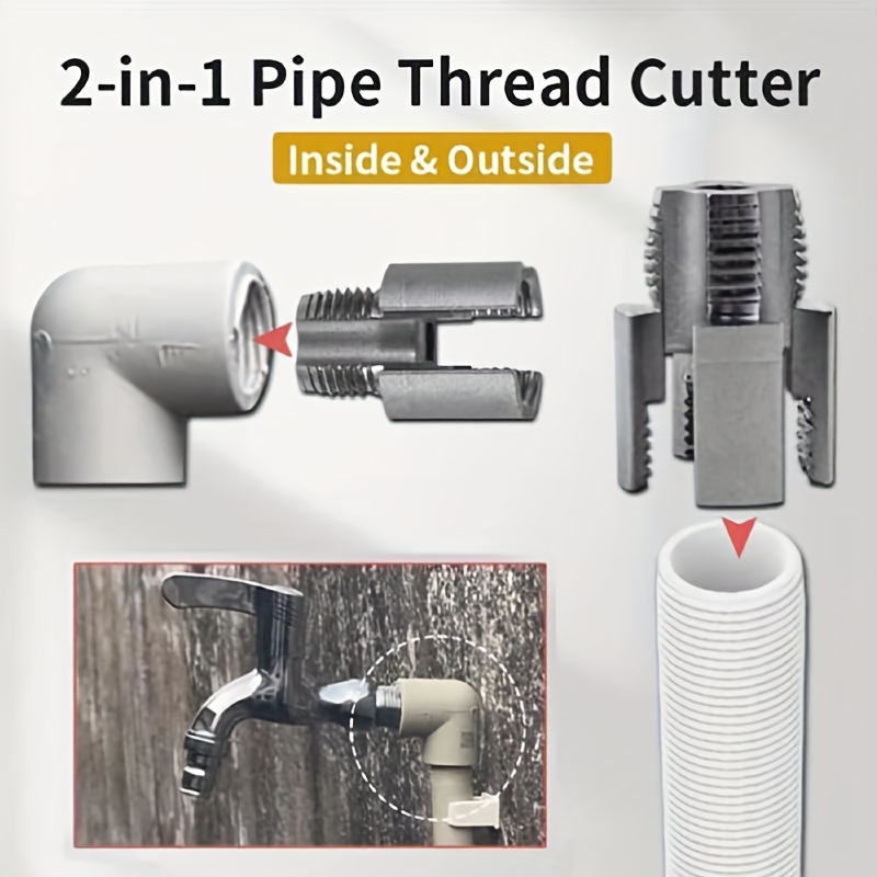 2pcs Integrated Internal And External Pipe Thread Tool, New Pipe... product image 5