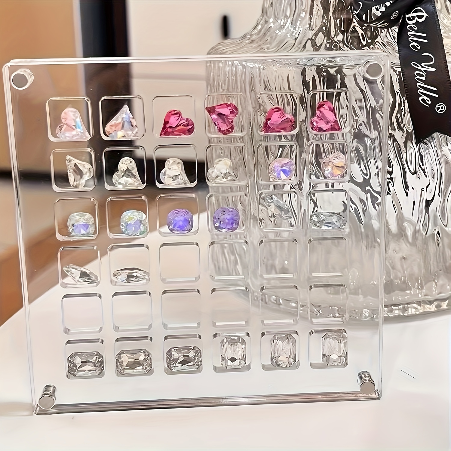 3pcs Multi-Compartment Collection Display Shell Box