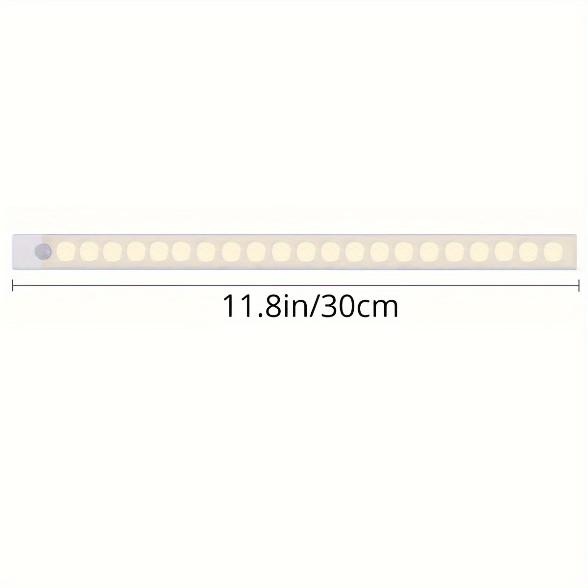 1pc RV Indoor Motion Sensor Cabinet Light, RV Lighting for Wardrobe, Corridor, Hallway, Storage Locker, Bedside Lighting, Under Counter Night Light with Wireless Magnetic USB Rechargeable Battery Powered, Suitable for Closet, Cupboard, Staircase and Shelf Decoration - 9.91cm, 20.07cm or 29.97cm RV Interior Lighting