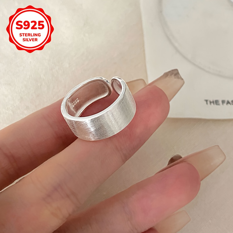 Hypoallergenic Wide Band Adjustable Open Ring