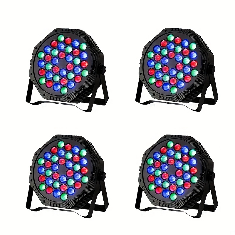 TEMU 20/12/10/8/6/4/2/1pc Cheap Dj Lights Stage Lights Disco Light Corded Rgb 36 Leds With Sound Activated Remote Control Dj For Wedding For , Lights