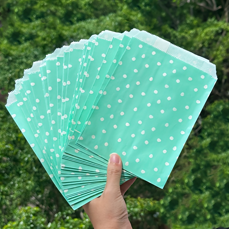 TEMU 25 Bolsas de Regalo de Papel de 5x7 Pulgadas con Blancos – Bolsas para , Baby Showers, Fiestas, Empaque de Agradecimiento, Envoltura de y