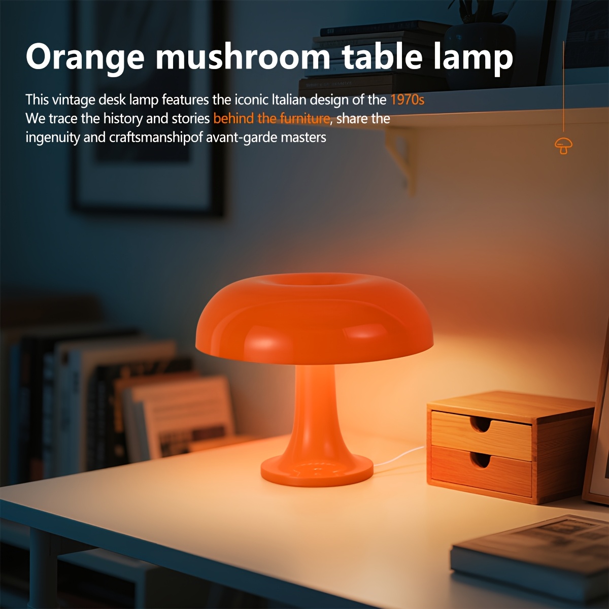 color temperature acrylic medieval mushroom desk lamp Temu Canada