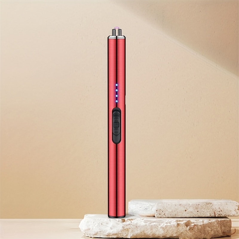 TEMU Usb Charged Flameless Electronic Ignition - Windproof Portable Lighter, Suitable For Candles, Stoves, Camping, Barbecues, Kitchens - Safe For