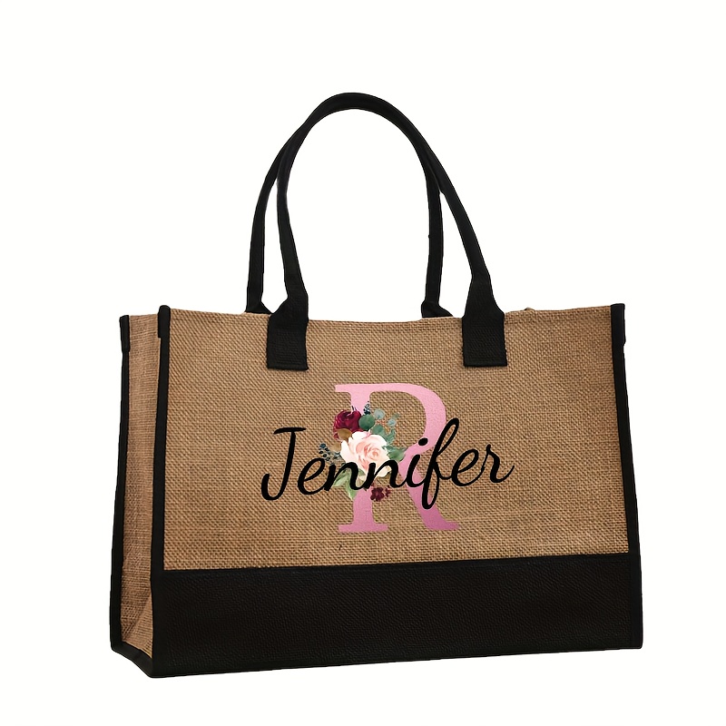 TEMU Borsa tote con /testo - Grande capacit� adatta per pendolarismo, shopping e - Borsa a spaziosa, adatta per , famiglia, sorelle