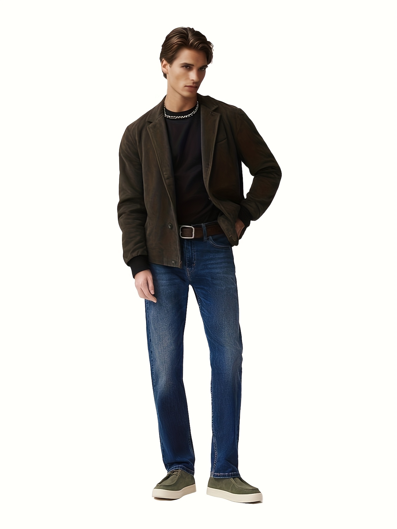   jeans    , retro americanos, minimalistas y cónicos para hombre