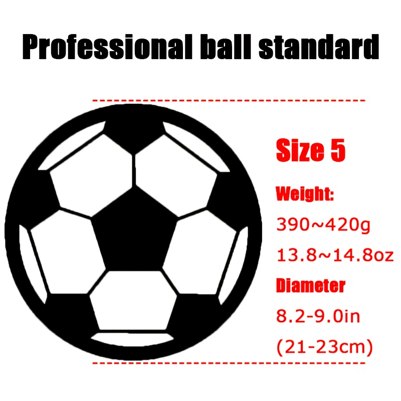 1 Standaard Formaat 5 Machine Gestikte Voetbal