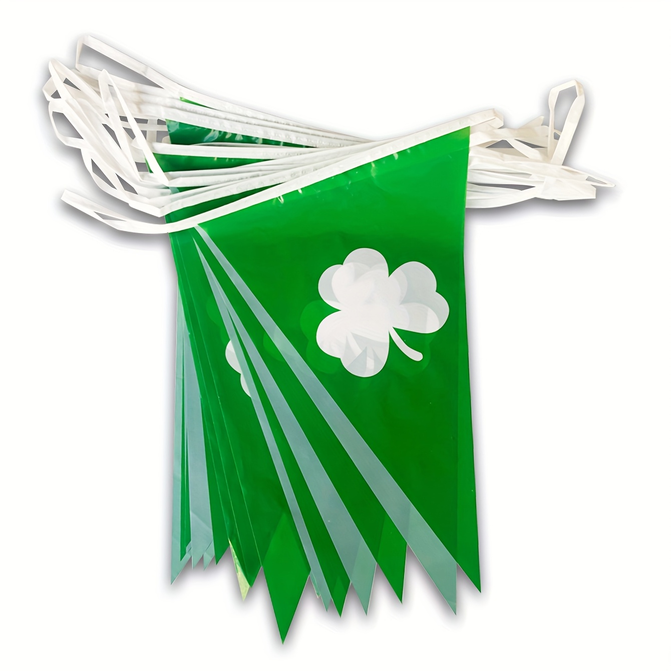 Image of 1set 's Day Pennant Banner, 's Day Shamrock Clover Bunting Flags Triangle Flags Banner Decorations For 's Day Party Indoor Outdoor Festival Decor