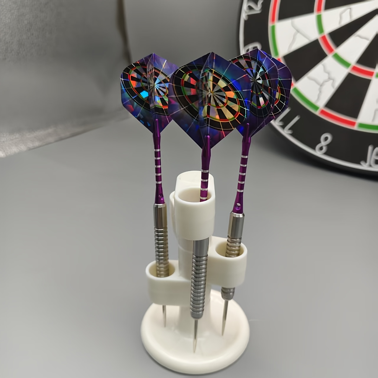 Professionele Dartset met Stalen Punt, met 3 Darts van 21 Gram, Vliegers, Geribbelde Aluminium Schachten, Beschermer/1 stuks IJzeren Doos Set