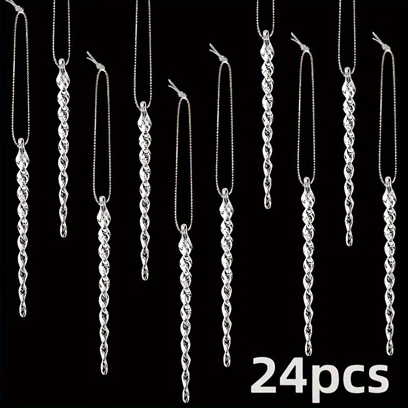 

24pcs Plastic " - For Christmas Tree, & Decorations