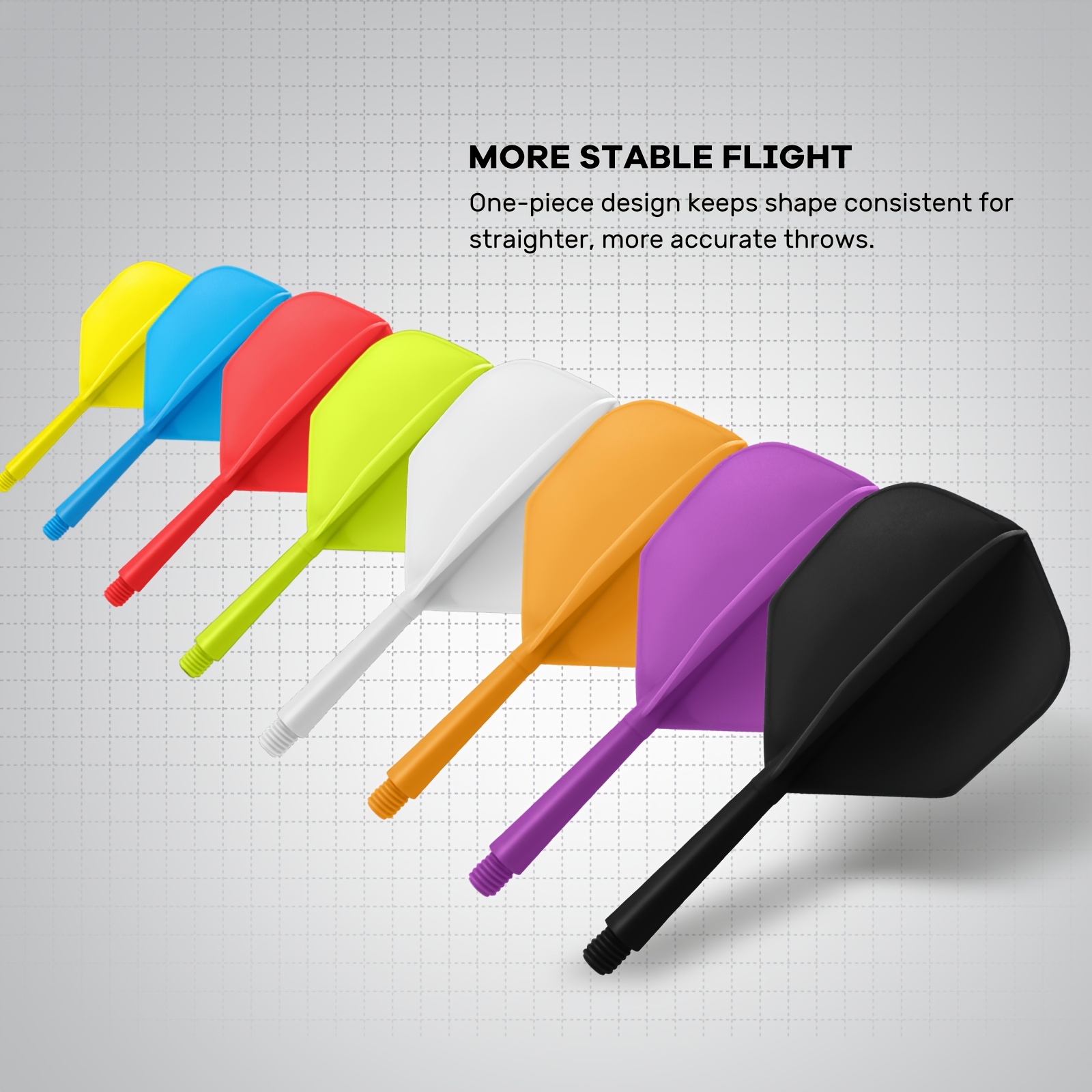 24pcs Integrated Dart Tail Fins and Barrels