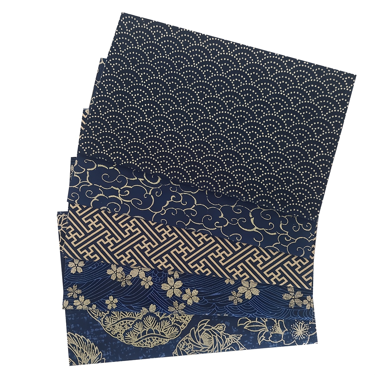 Japanese Cotton Fabric Bundle For , Sewing Dolls & Bags - 20x25cm, Perfect For Winter, New Year