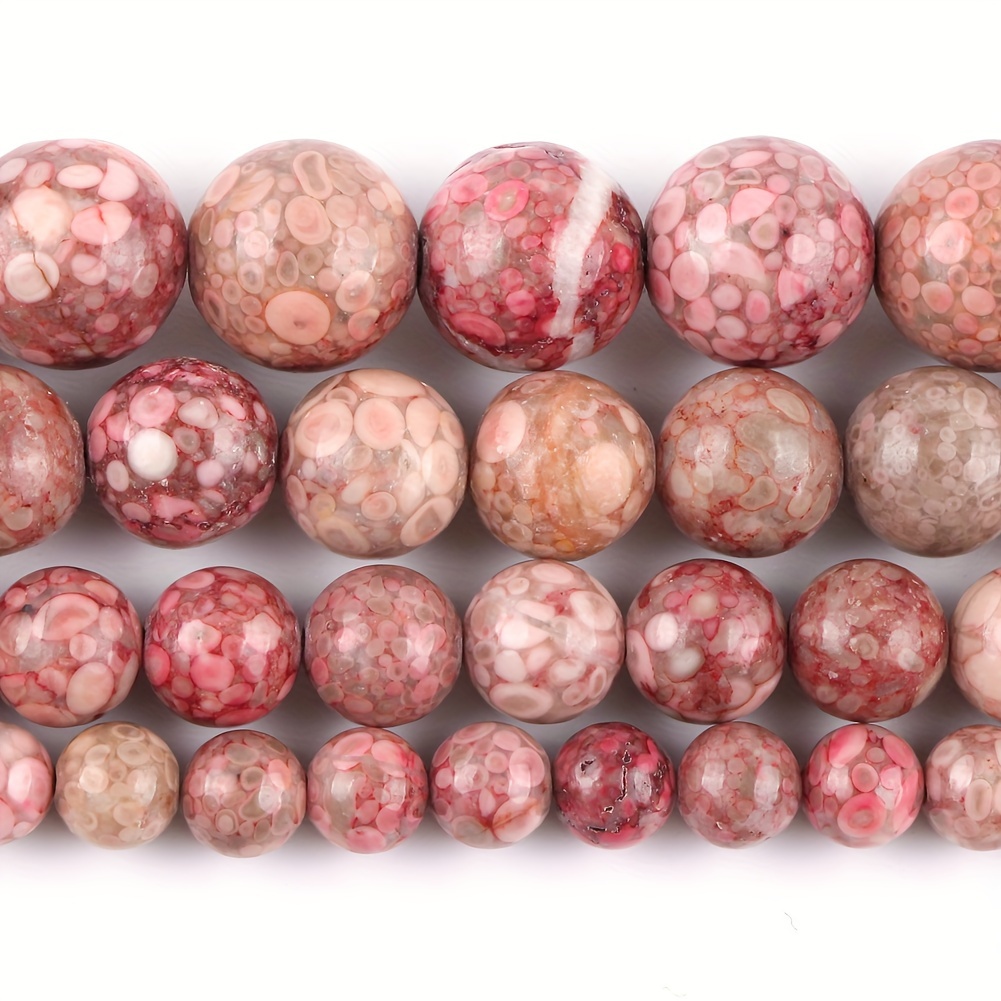 

Asvrai U Maifanite Stone Beads, 6mm & 8mm Round Hand-polished Spacer Beads For Making - 15" Strand, Natural Stone With Unique Patterns & , Bracelets & Craft Projects, Beads For Jewelry Making