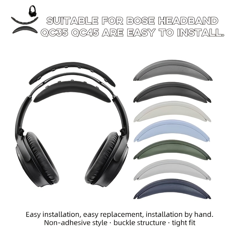 

Adapté aux écouteurs sur-oreille Bose QC35 QC45, l'effet d'origine, installation par boucle, housse de bandeau, housse de bandeau en mousse, coussin de bandeau, housse de bandeau supérieure