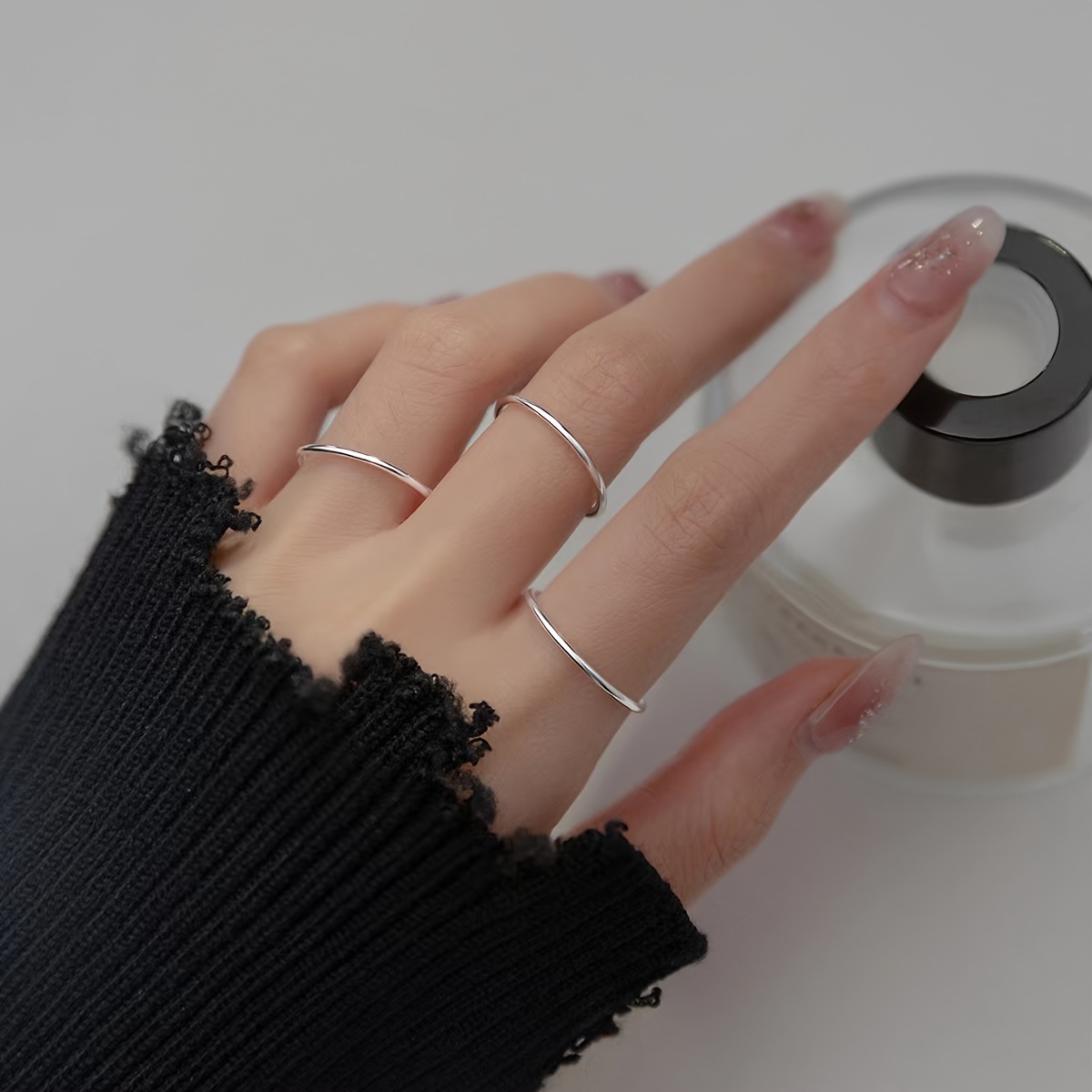 Everlastingly Titanium Steel Women'S Joint Ring